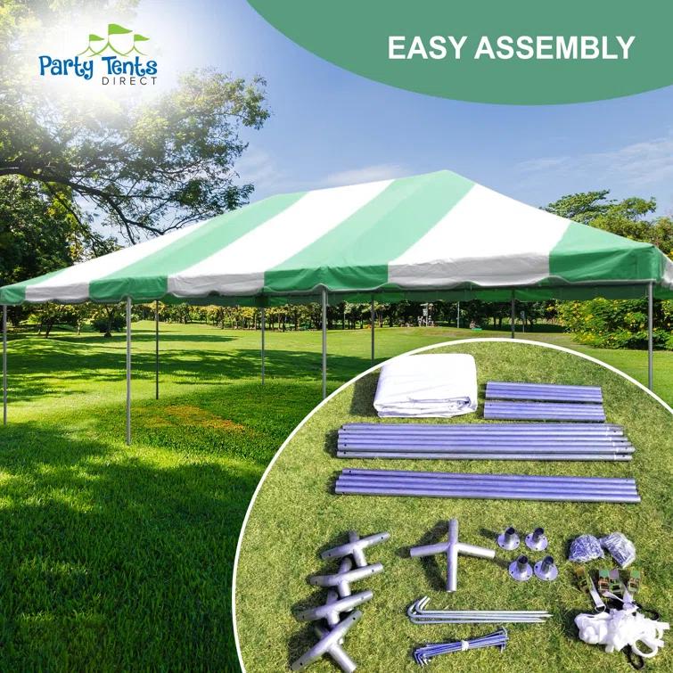 Party Tents Direct 20' x 20' Weekender Party Frame Tent, Blue | Wayfair