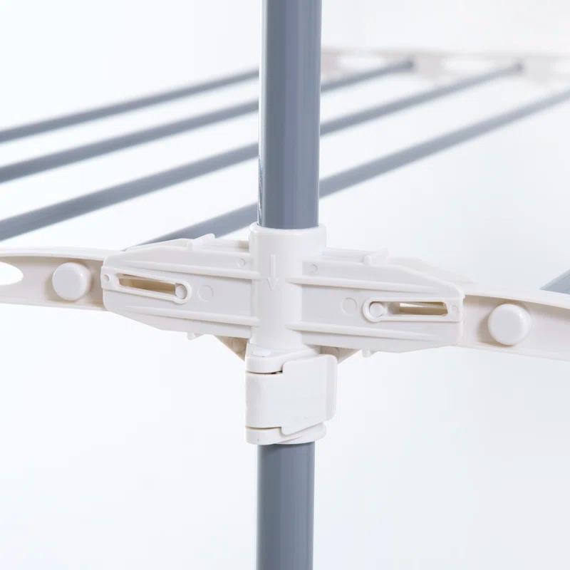 Everyday Home Heavy-Duty 3-Tier Laundry Rack - Stainless-Steel Indoor Clothing Organization and Storage Shelf for Hanging, Folding, or Drying by Everyday Home