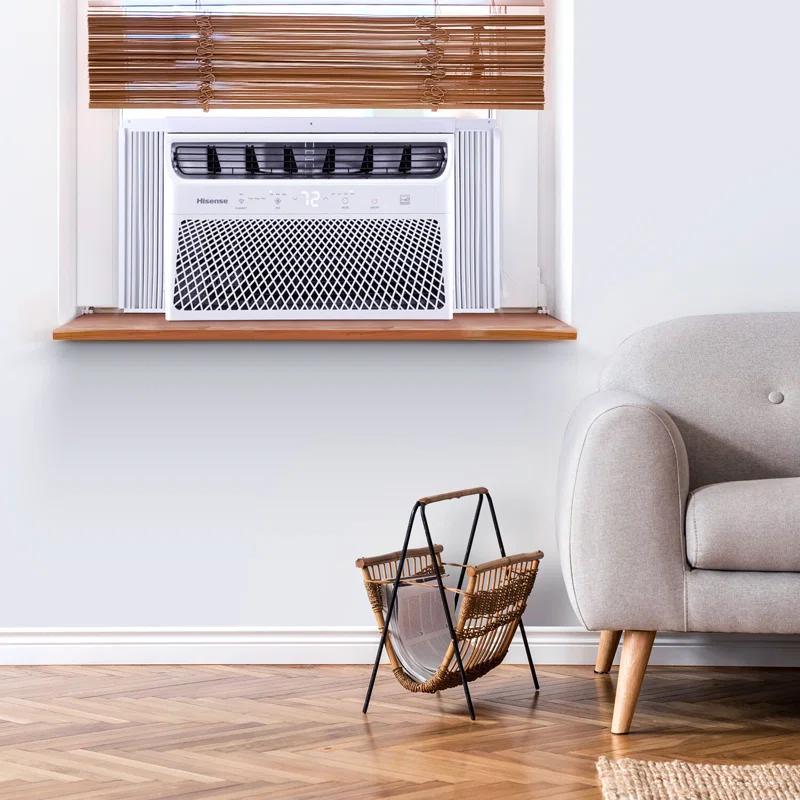 HiSense 8,000 BTU Smart Window Air Conditioner with Wi-fi and Remote Control for Rooms up to 350 sq. ft.