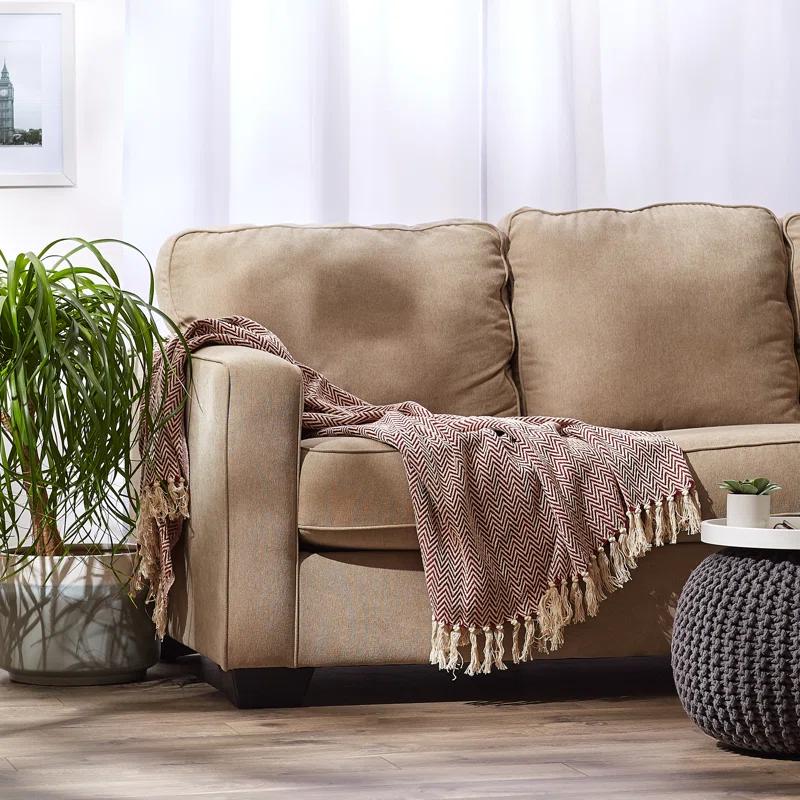 Design Imports Hand Woven Throw Blanket