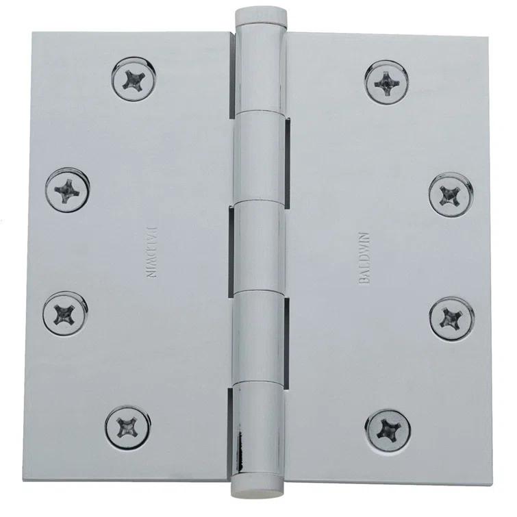 Baldwin 4.5" H x 4.5" W Butt Bearing Single Door Hinge