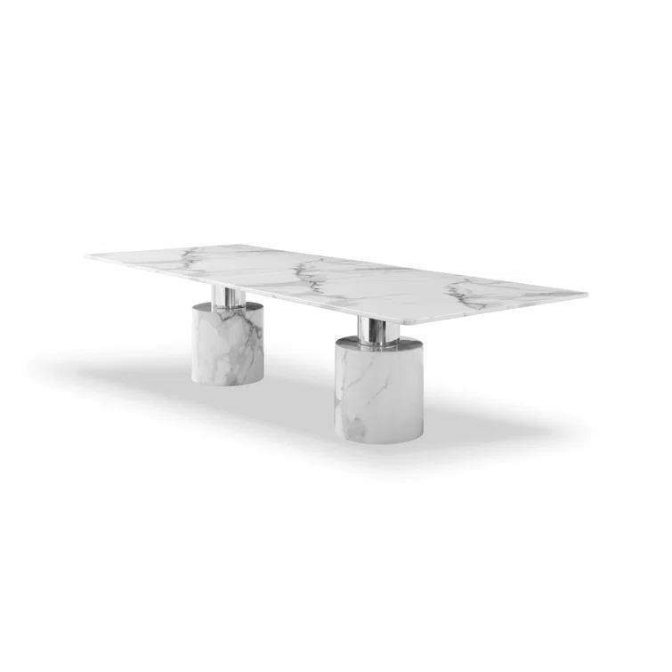 Orren Ellis Safeya Marble Dining Table