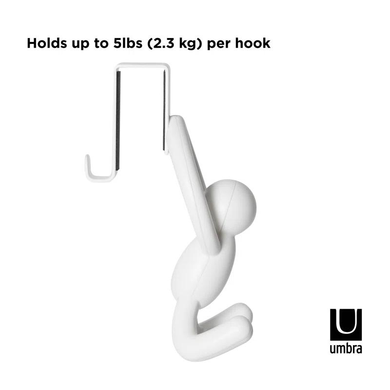 Umbra Buddy Plastic Over-the-Door Wall Hook (Set of 2)