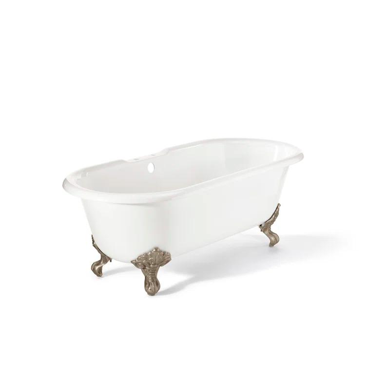 Kristin 68'' Soaking Cast Iron Bathtub
