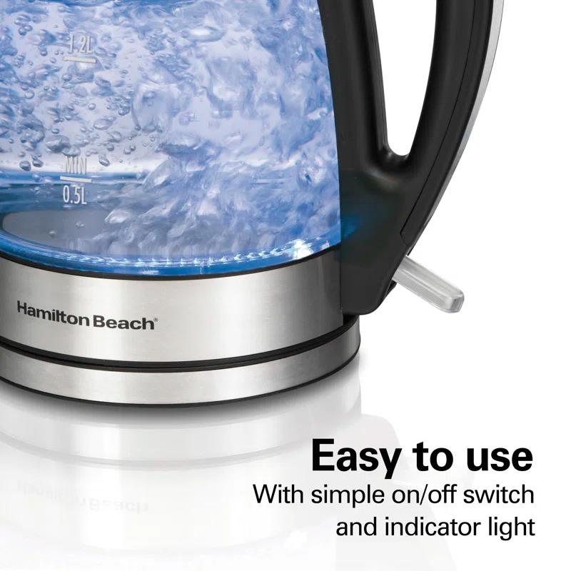 Hamilton Beach Hamilton Beach® Glass Kettle 1.7 Liter Capacity