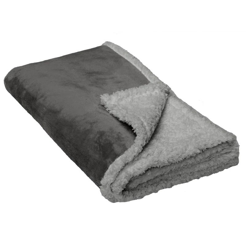 FurHaven Snuggly & Warm Soft-Edge Warming Waterproof Blanket