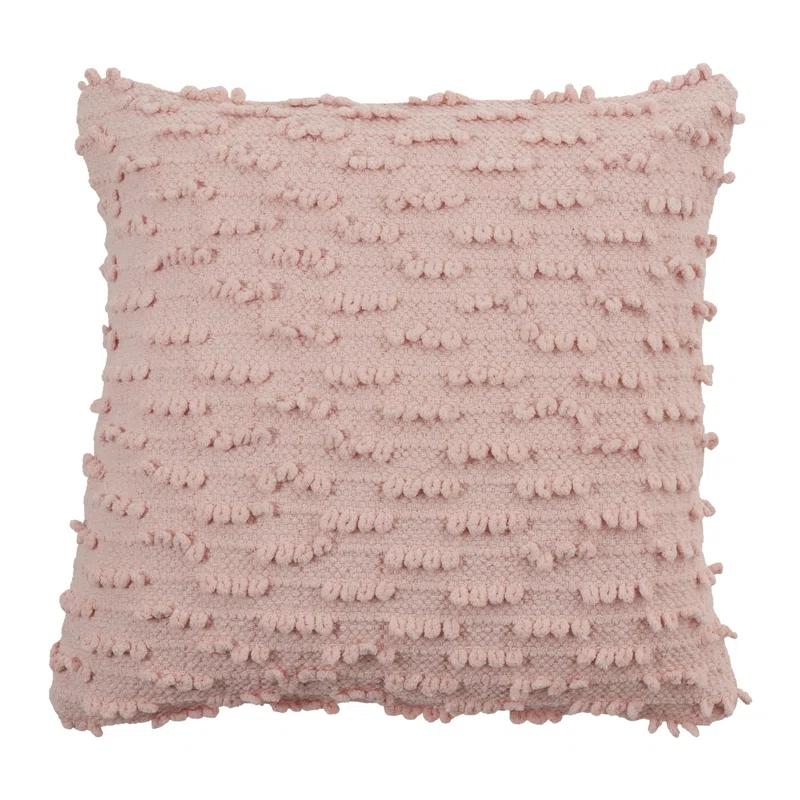 Saro Theo Collection Ruffled Cotton Throw Pillow