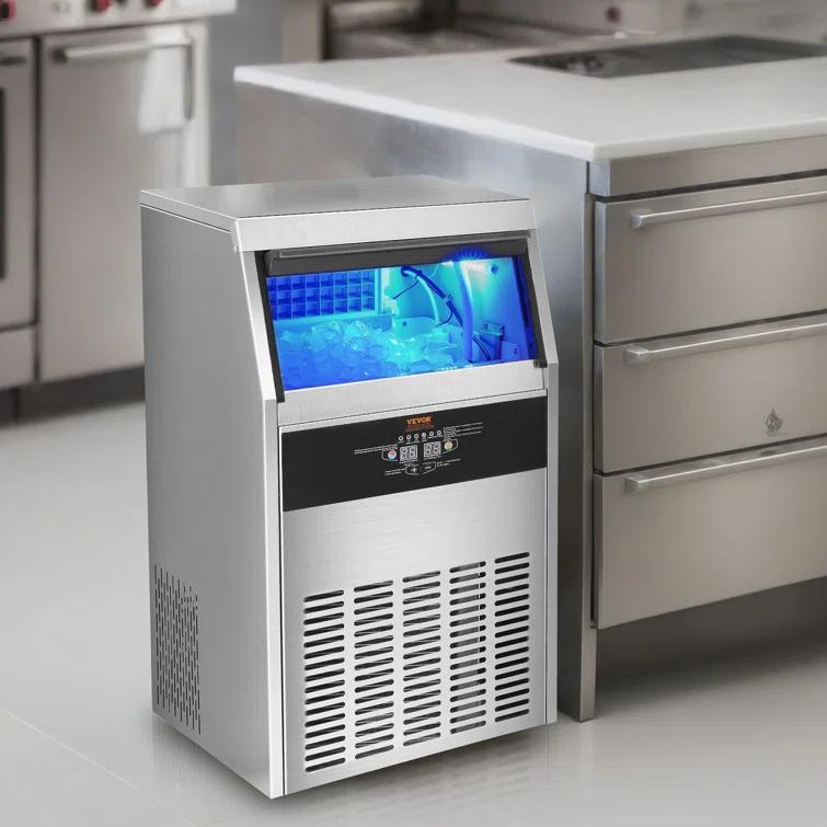 VEVOR VEVOR 100 Lb. Daily Production Cube Clear Ice Freestanding Ice Maker