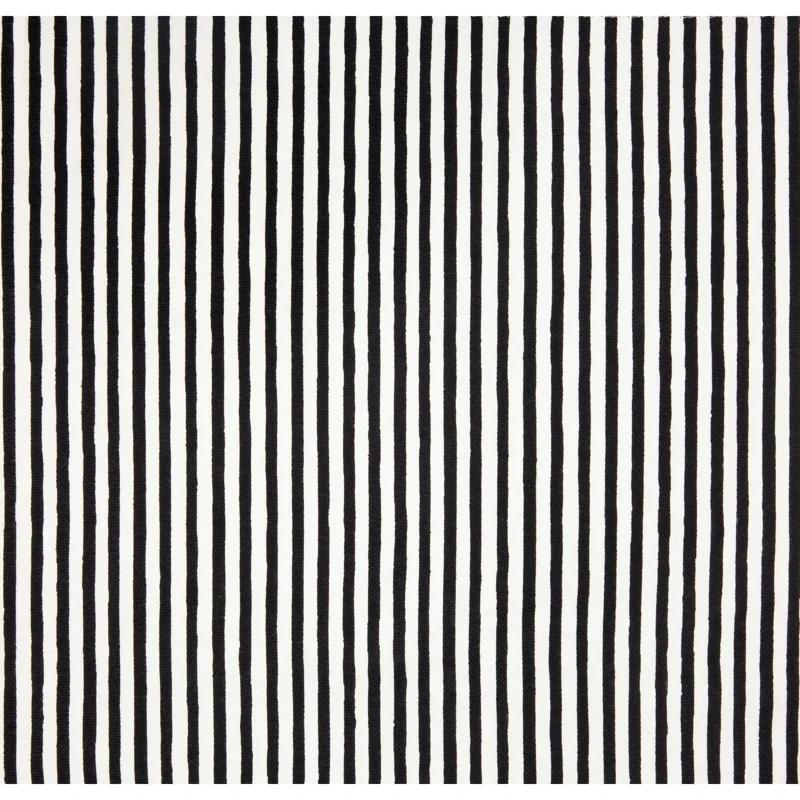 kate spade new york KATE SPADE NEW YORK Hand Painted Shirting Stripe Table Runner 15"x72" Silver/White