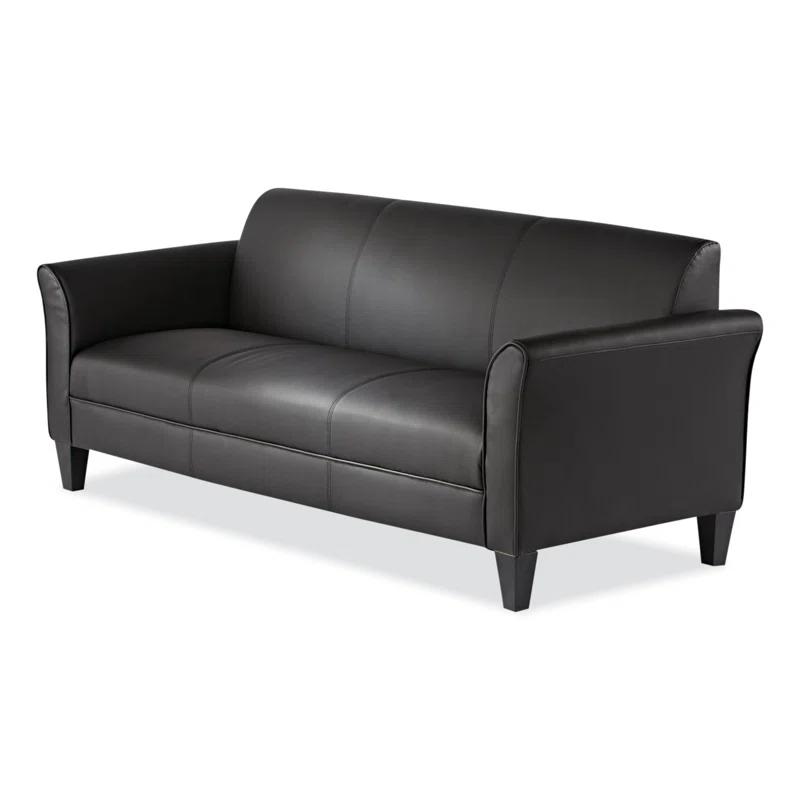 Alera® Leather 77'' Reception Sofa