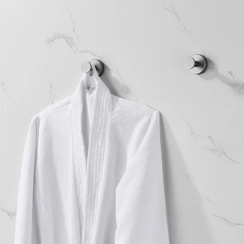 Hermitage Bath HB-TH2-GY Redolent 2 Pack Knob Robe/Towel Hook Withscrews In Grey