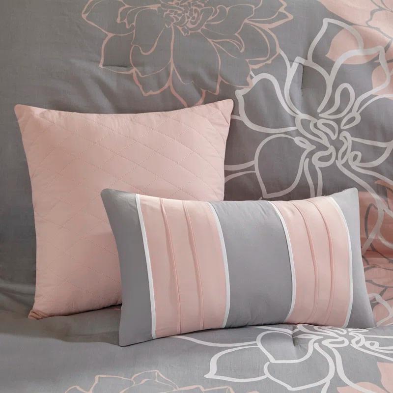 Madison Park Lola 7 Piece Floral Cotton Comforter Set