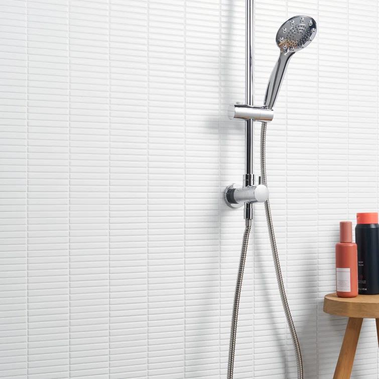 Monogram Stacked 11.19 In. X 11.9 In. Glossy Porcelain Mosaic Floor And Wall Tile (0.92 Sq. Ft. / Each)