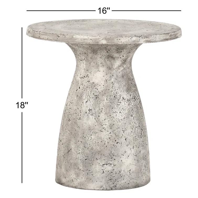 Adainville 16'' Stone Outdoor Side Table