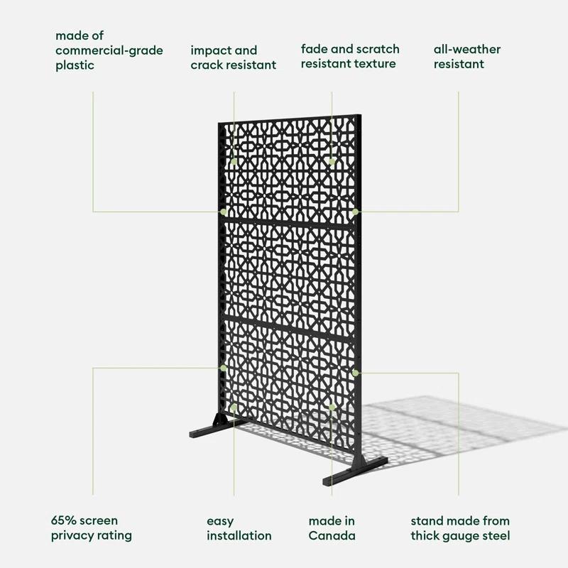 Veradek 6 ft. H x 4 ft. W Plastic Privacy Screen Panel Pattern