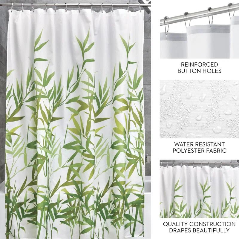 iDesign Anzu Floral Shower Curtain