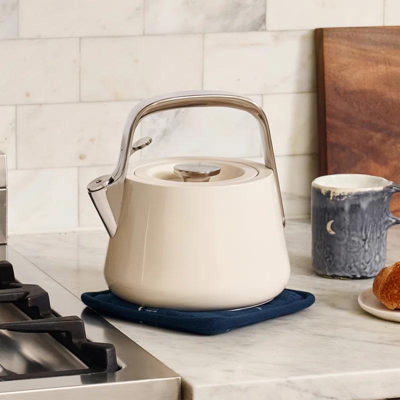 Caraway ® Cream Stovetop Whistling Tea Kettle