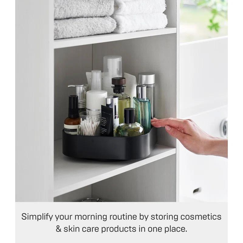 Yamazaki Home Yamazaki Home Rotating Storage Tray, ABS Plastic, Holds 8.8 Lbs