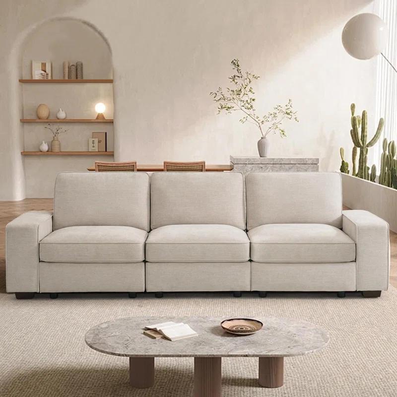 Latitude Run® Modern Modular Chenille Sectional Sofa With Storage Space And Detachable Cover