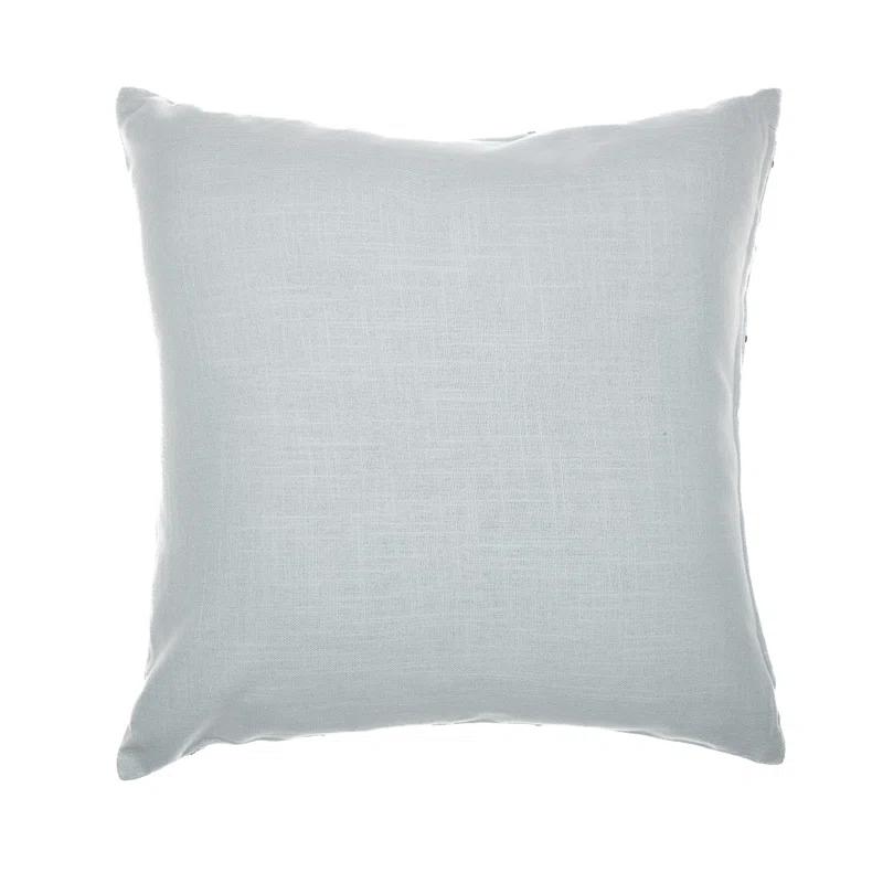 Embroidered Cotton Throw Pillow