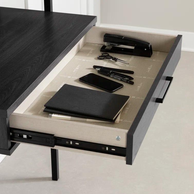 South Shore Kozack Floating Wall-Mounted Desk with Metal Legs