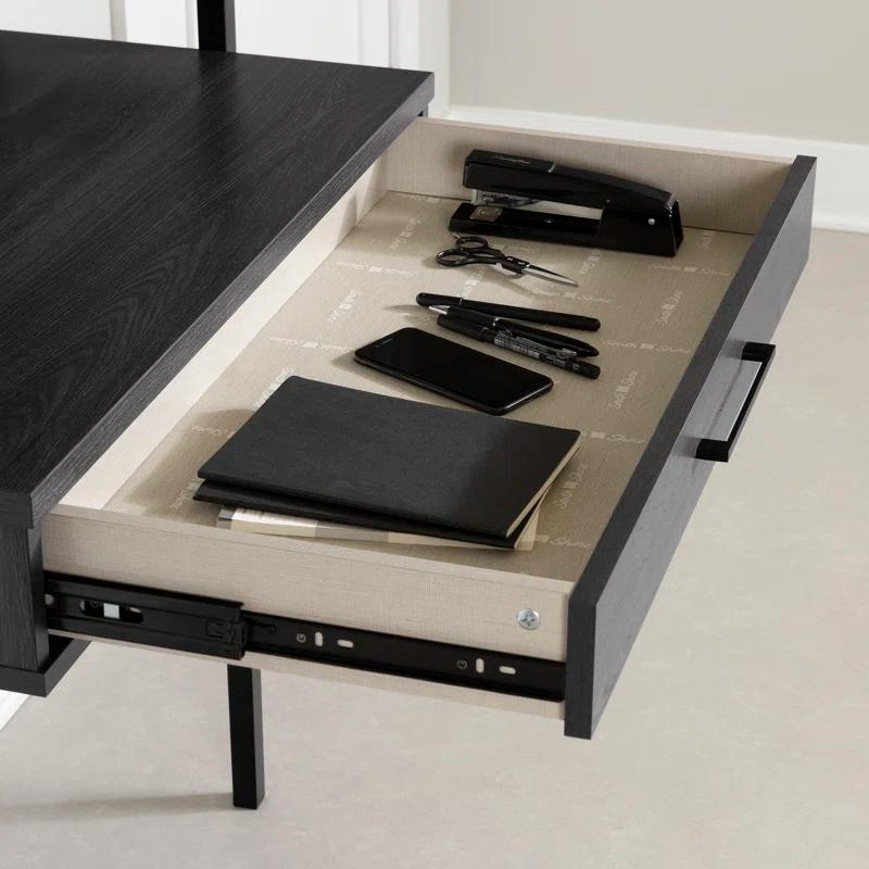 South Shore Kozack Floating Wall-Mounted Desk with Metal Legs