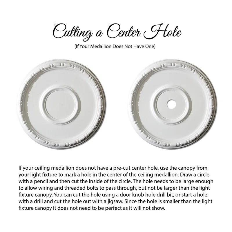31.5'' H x 31.5'' W x 1.875'' D Plastic Ceiling Medallion