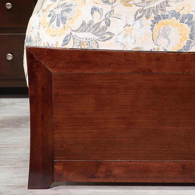 AFI Furnishings Metro Low Profile Solid Wood Platform Bed with Matching Footboard