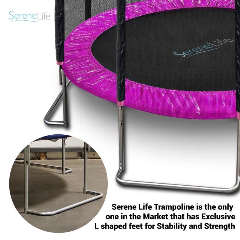 SereneLife 120" Round Backyard Trampoline