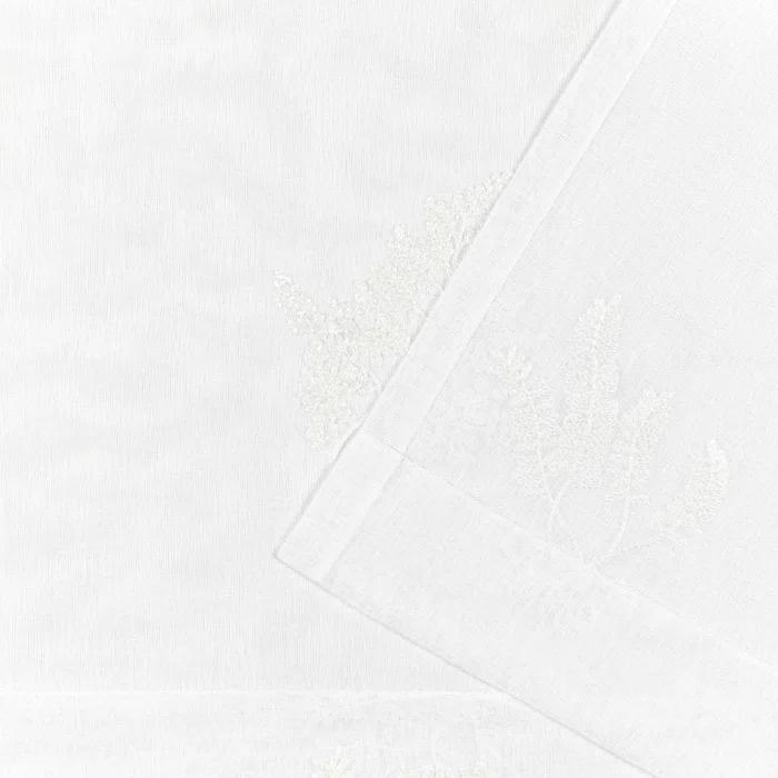 Nicole Miller Nicole Miller New York Mabel Sheer Rod Pocket Curtain Panels Pair (Set of 2)