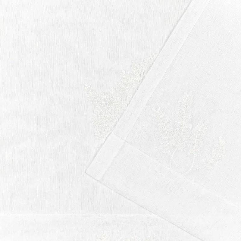 Nicole Miller Nicole Miller New York Mabel Sheer Rod Pocket Curtain Panels Pair (Set of 2)