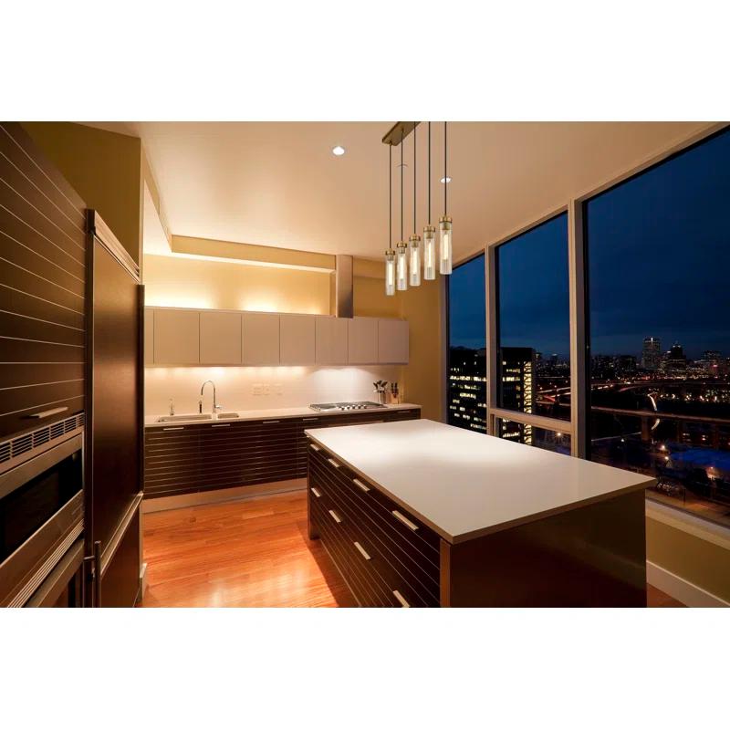 Z-Lite Beau 5 - Light Dimmable Square / Rectangle Chandelier