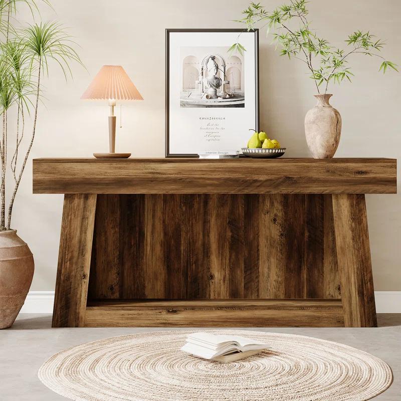Millwood Pines 63 Inch Long Console Table Farmhouse Sofa Table