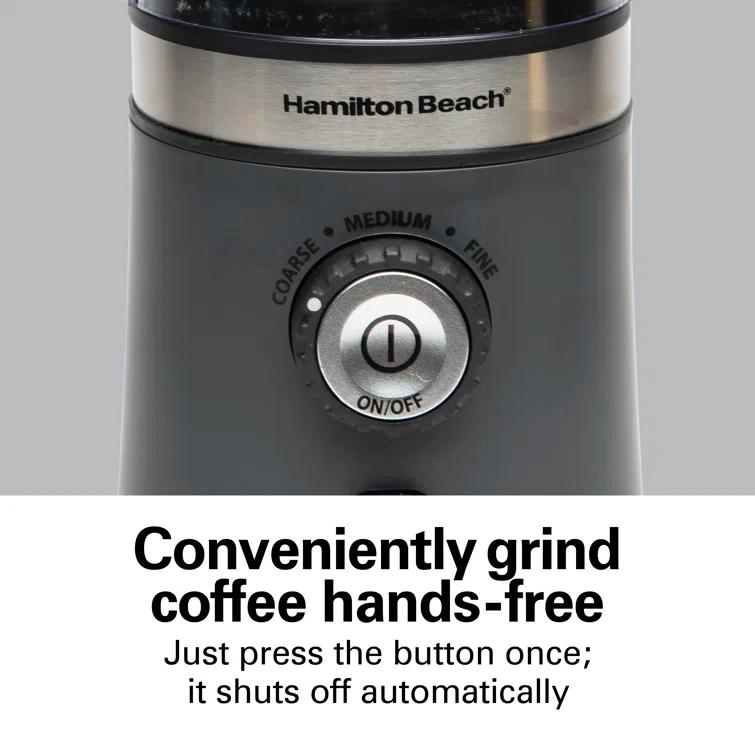 Hamilton Beach Hamilton Beach® Custom Grind™ Electric Coffee Grinder with Removable Stainless Steel Chamber and Adjustable Grind Control
