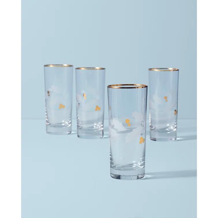 Lenox Holiday Gold 4-Piece Glassware Set