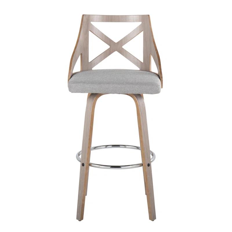 LumiSource Swivel Upholstered Counter Stool