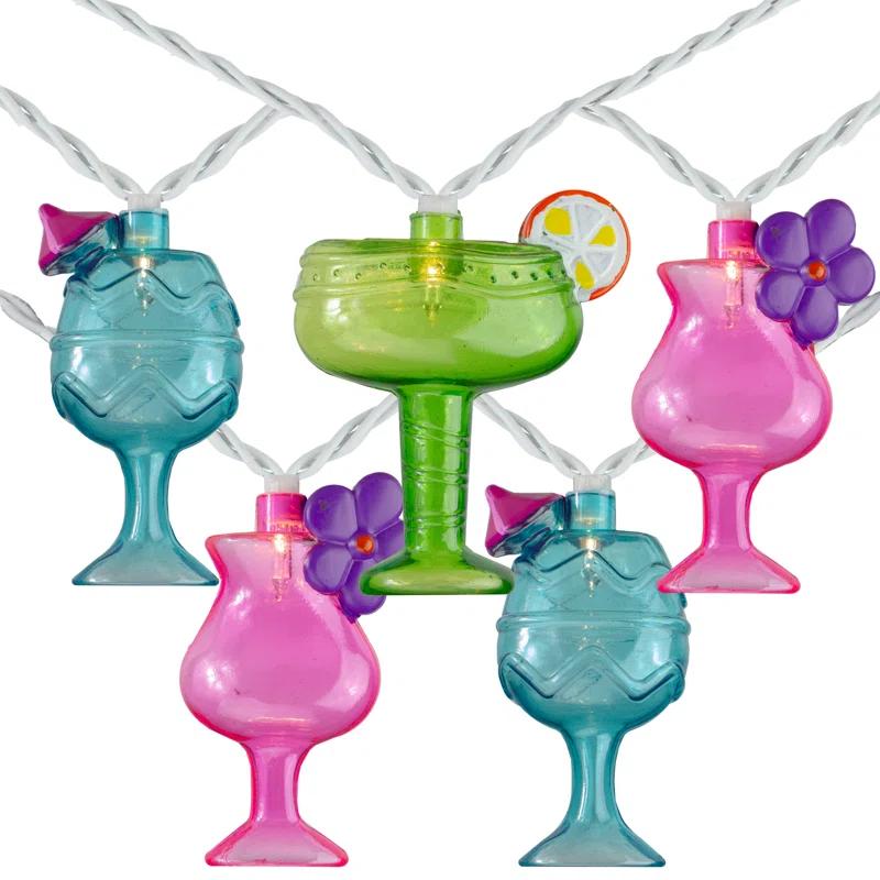 Cocktail Glasses 7ft String Lights