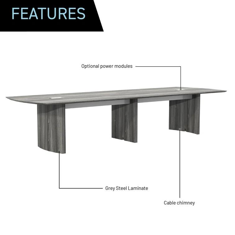 Safco Products Company Medina Curved End Conference Table
