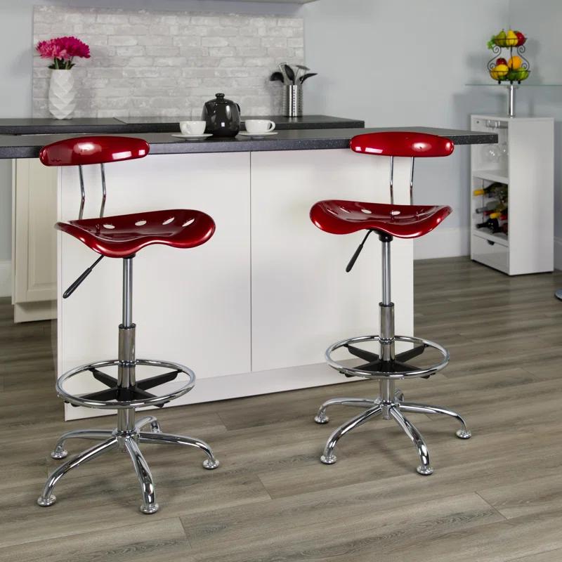 Flash Furniture Monroe Adjustable Height Swivel Bar Stool