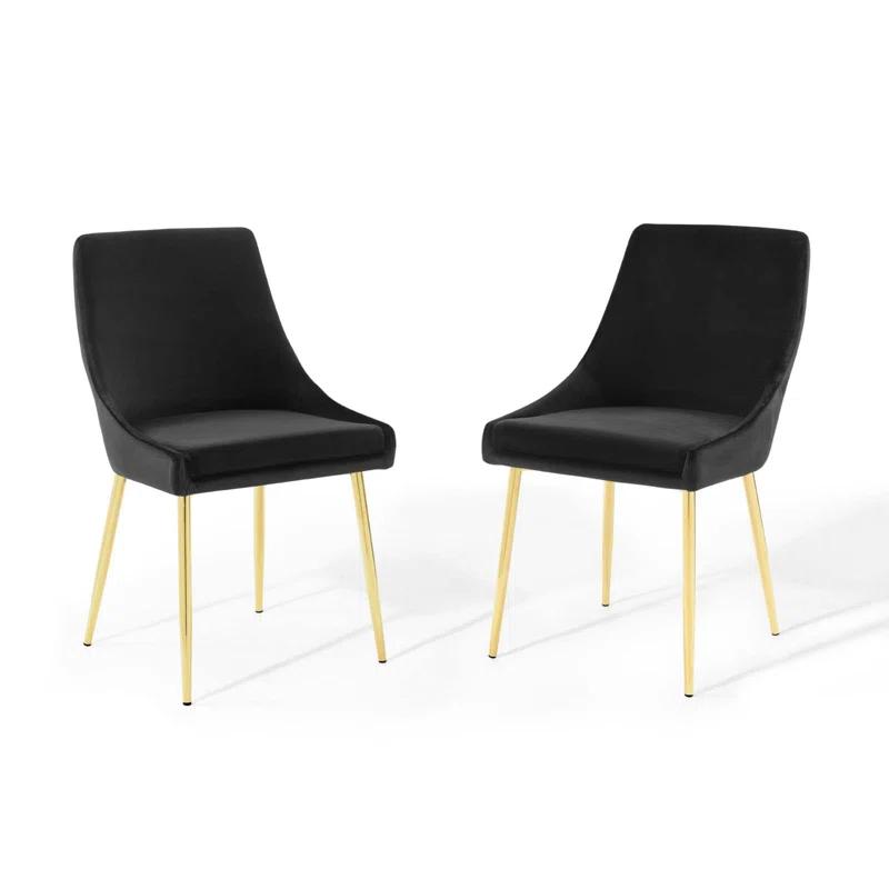 Modway Viscount Performance Velvet Dining Chairs (Set of 2)