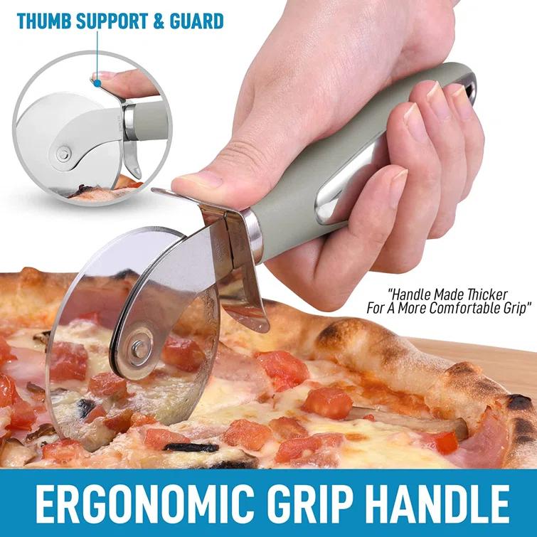 Zulay Kitchen Zulay Kitchen Pizza Cutter Wheel with Stainless Steel blade and guards Pizza Slicer Non-Slip Handle