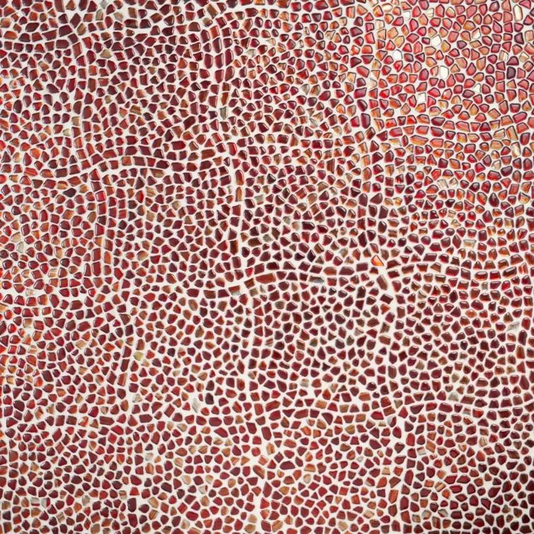 Bond Tile Fractal Pebble 11.88 in. x 11.88 in. Polished Glass Wall Mosaic Tile (0.98 Sq. Ft. / Each)