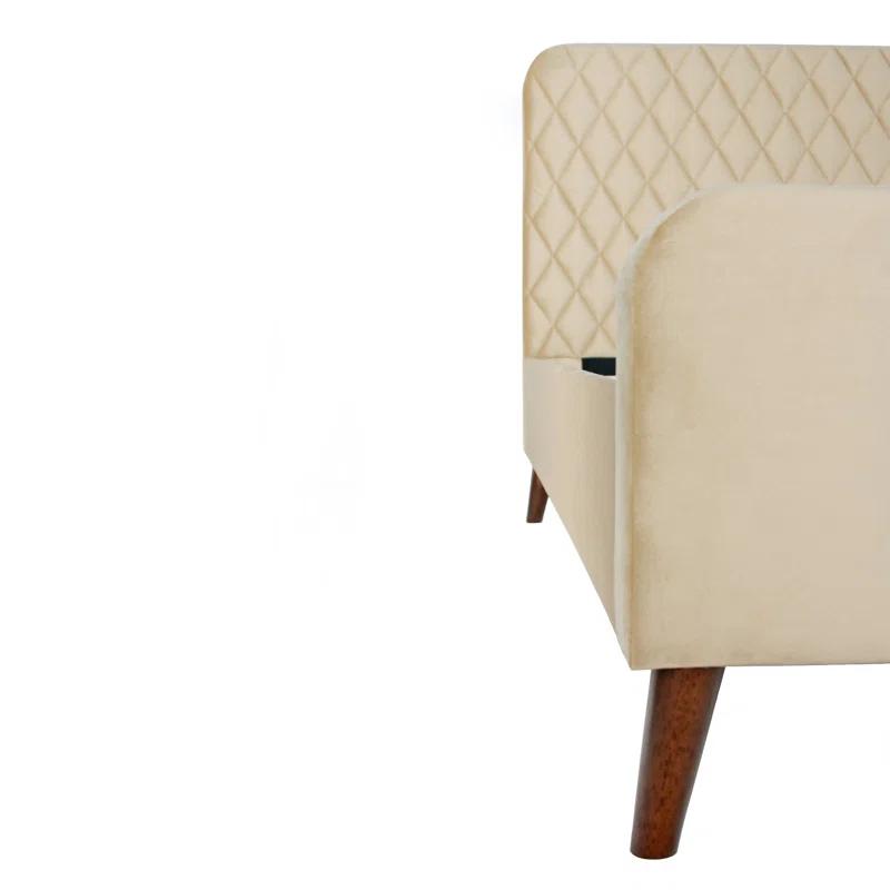 Better Home Products Roza Velvet Upholstered Queen Bed