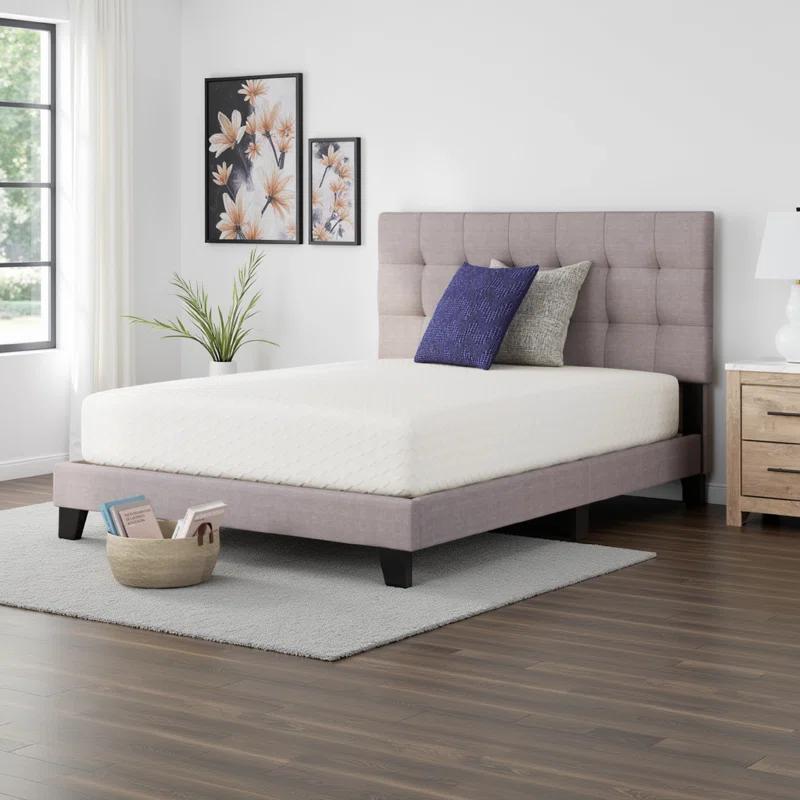 Benjara Jeny Mattress, Cool Comfort Memory Foam, Stretch Cover 12 Inch