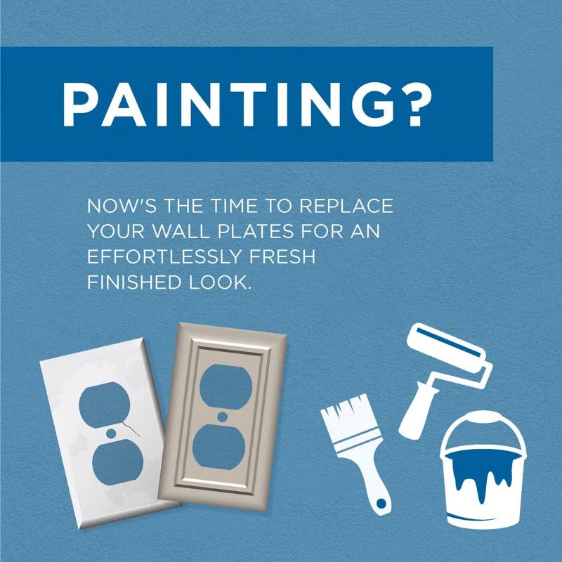 Franklin Brass Classic Beadboard 1-Gang Toggle Light Switch Wall Plate