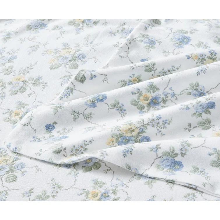 Laura Ashley Cozy Seasonal Laura Ashley Cotton Flannel Cozy Sheet Sets