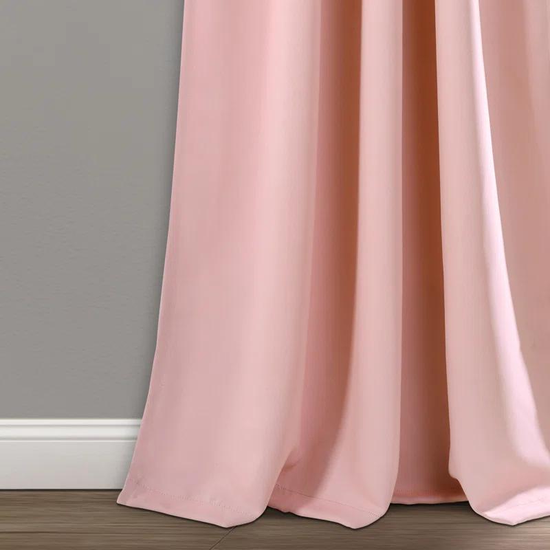Lush Decor Lush Decor Insulated Back Tab Blackout Solid Blackout Thermal Curtain Panels (Set of 2)