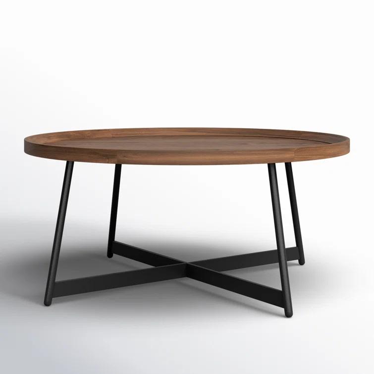 Gweneth Round Coffee Table - Walnut