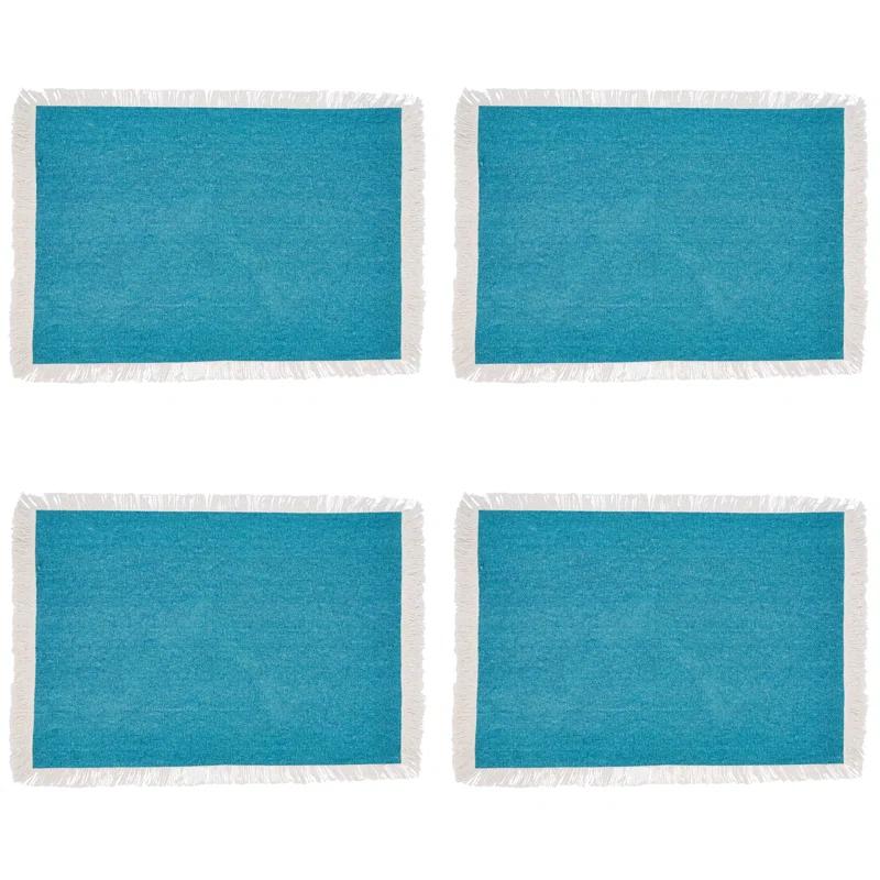 4 Piece Cotton Placemat Set (Set of 4)