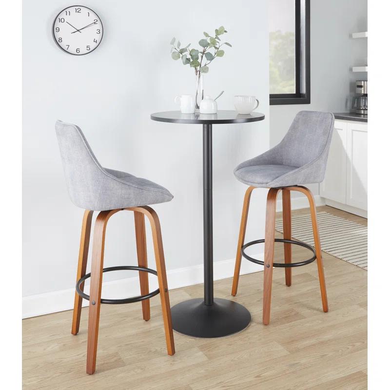 LumiSource Swivel Upholstered Counter Stool